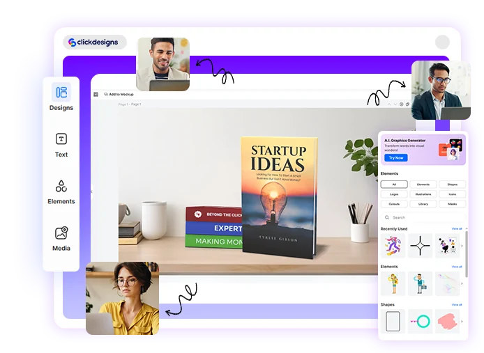 ClickDesigns Agency-Wide Design Collaboration screenshot