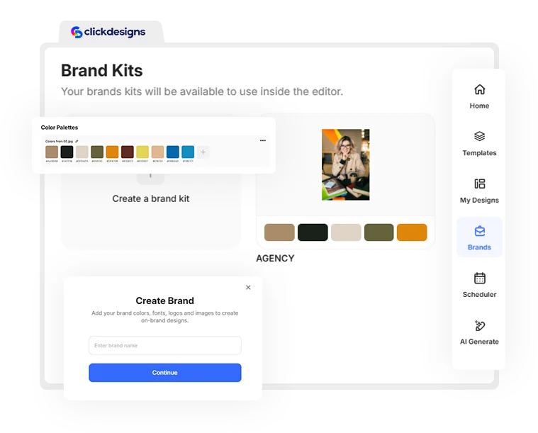ClickDesigns Brand Kits illustration