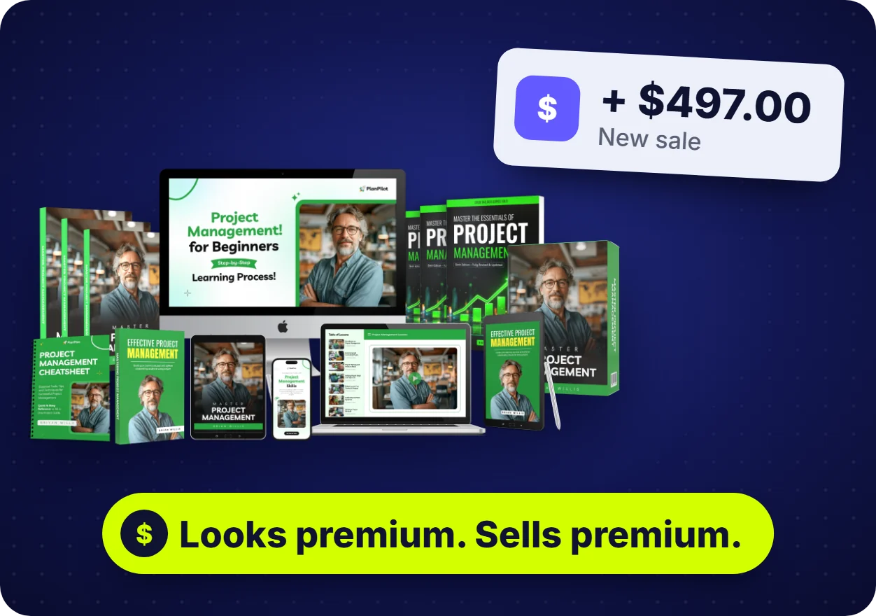 A premium bundle with sale and client payment notifications