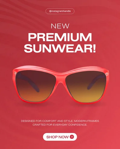 New Premium Sunwear social post template