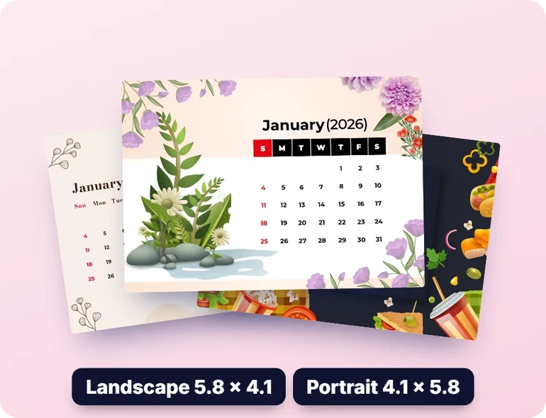 ClickDesigns calendars templates