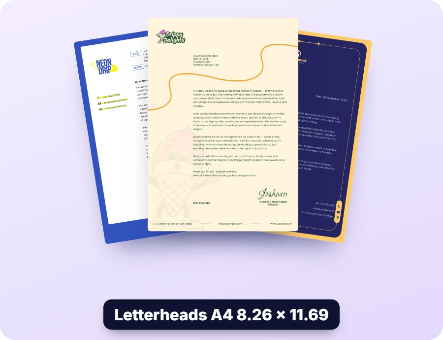 ClickDesigns letterheads templates