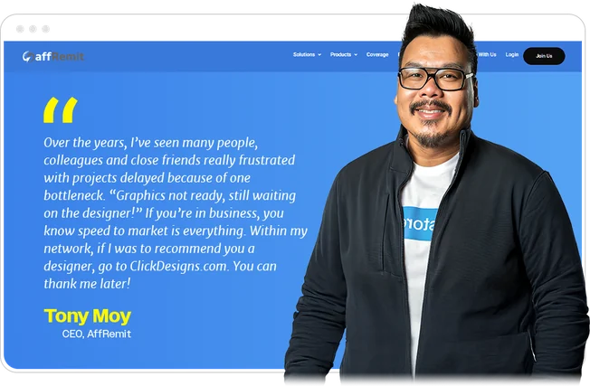 Tony Moy testimonial