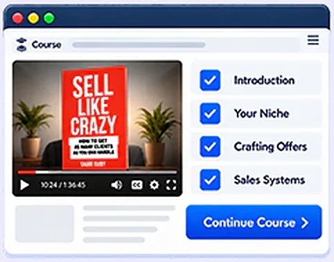 Online Course Modules mockup